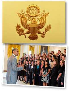 President Obama with 2012 PECASE winners