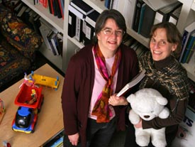 Dr. Helen Binns and attorney Anita Weinberg