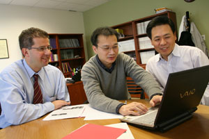 Drs. James Carr, Xin Liu, and Debaio Li.