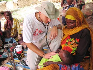 Doctors Without Borders physician provides care