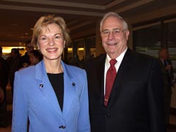 Drs. Nabel and Klocke at the reception.