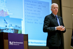 northwestern medicine dean harrison president shines bright future update light healthcare expansion talks executive officer chief northern memorial