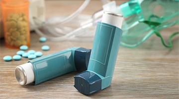 An asthma inhaler