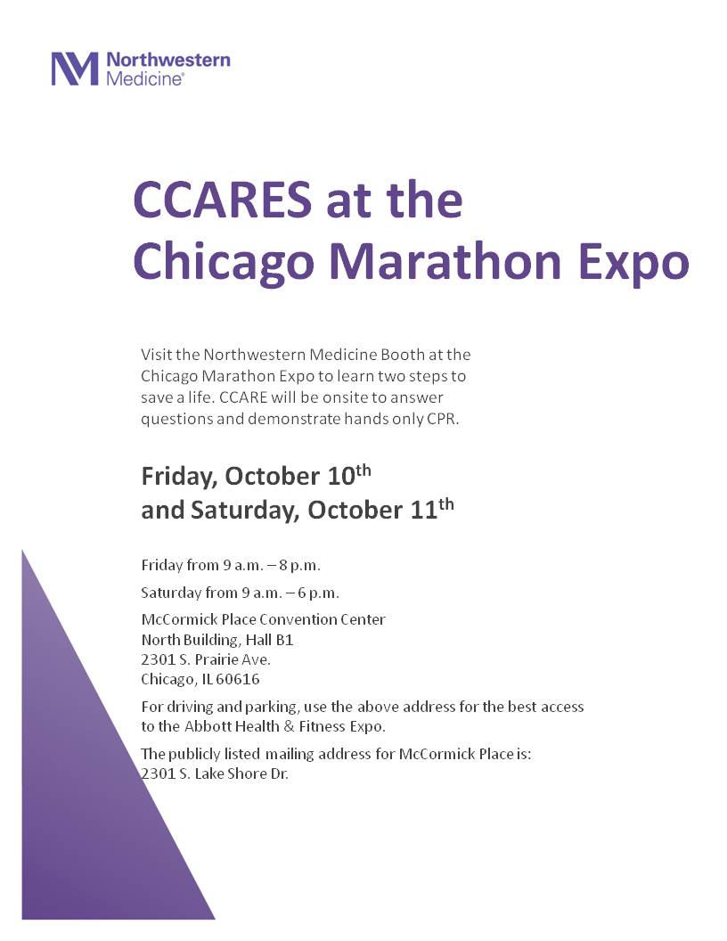 ccares department of emergency medicine feinberg school of northwestern medicine flyer