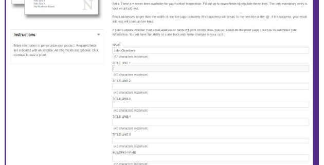 Screengrab of ordering fields