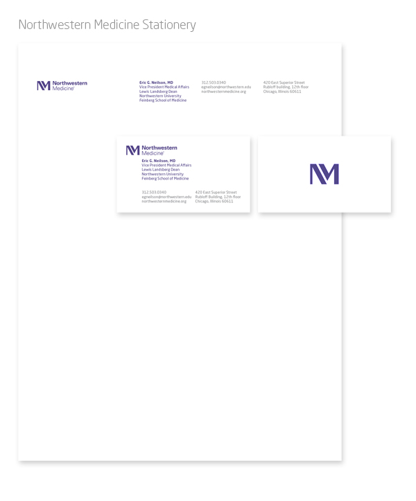 Sample Northwestern Medicine stationery