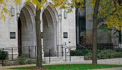 A building on Feinberg's campus