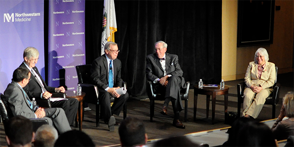 NIH Director Visits Northwestern to Discuss Research Funding