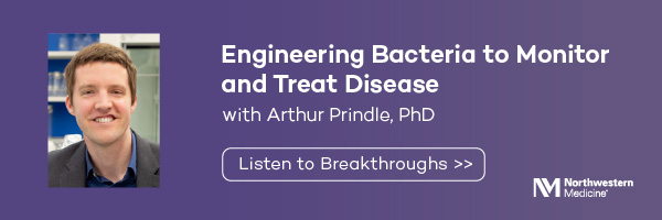 Engineering Bacteria to Monitor and Treat Disease with Arthur Prindle, PhD