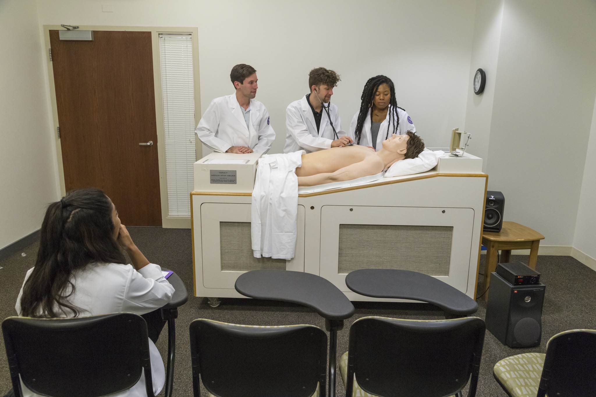 students with manikin