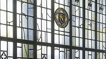 Galter Library stained glass