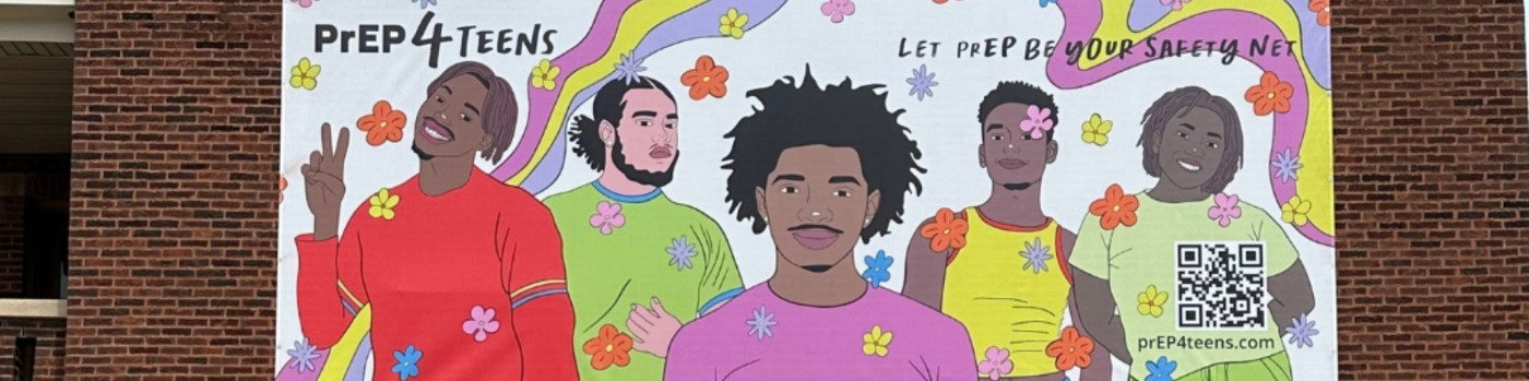 Mural of PrEP4teens partnership