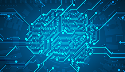 Electronic circuit boards arranged to resemble a brain