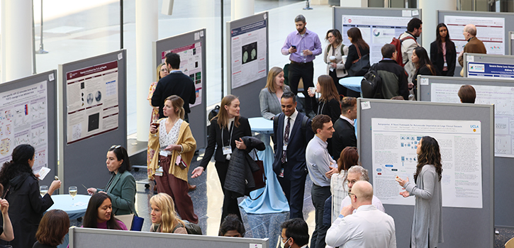 Overhead view of KUH Forward-sponsored poster session