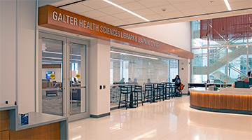 Galter Library entrance