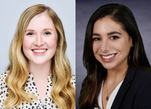 Headshot of Laiken Kentnich, MS, CGC, and Rebecca Procopio, MS, CGC