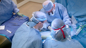 surgeons during an operation