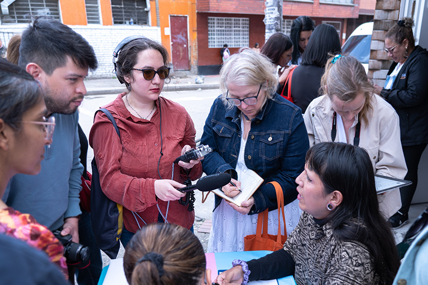 Hannah Harris Green in the field