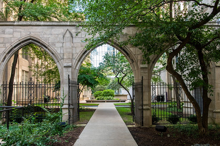 Northwestern garden gate