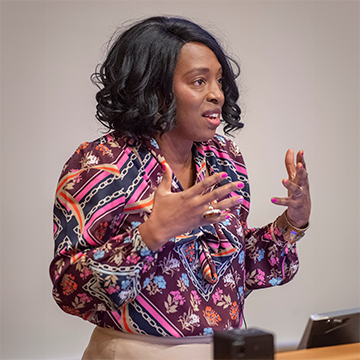 Ngozi Ezike speaking at forum