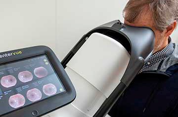 Retinal testing being conducted at the Human Longevity Lab