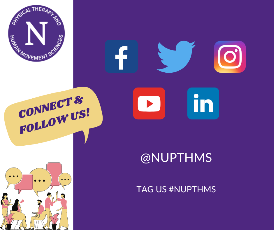 Connect and follow us on social media! Facebook, Twitter, Instagram, LinkedIn, and YouTube. Tag us #NUPTHMS @NUPTHMS
