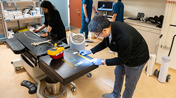 photo of staff in a clinic