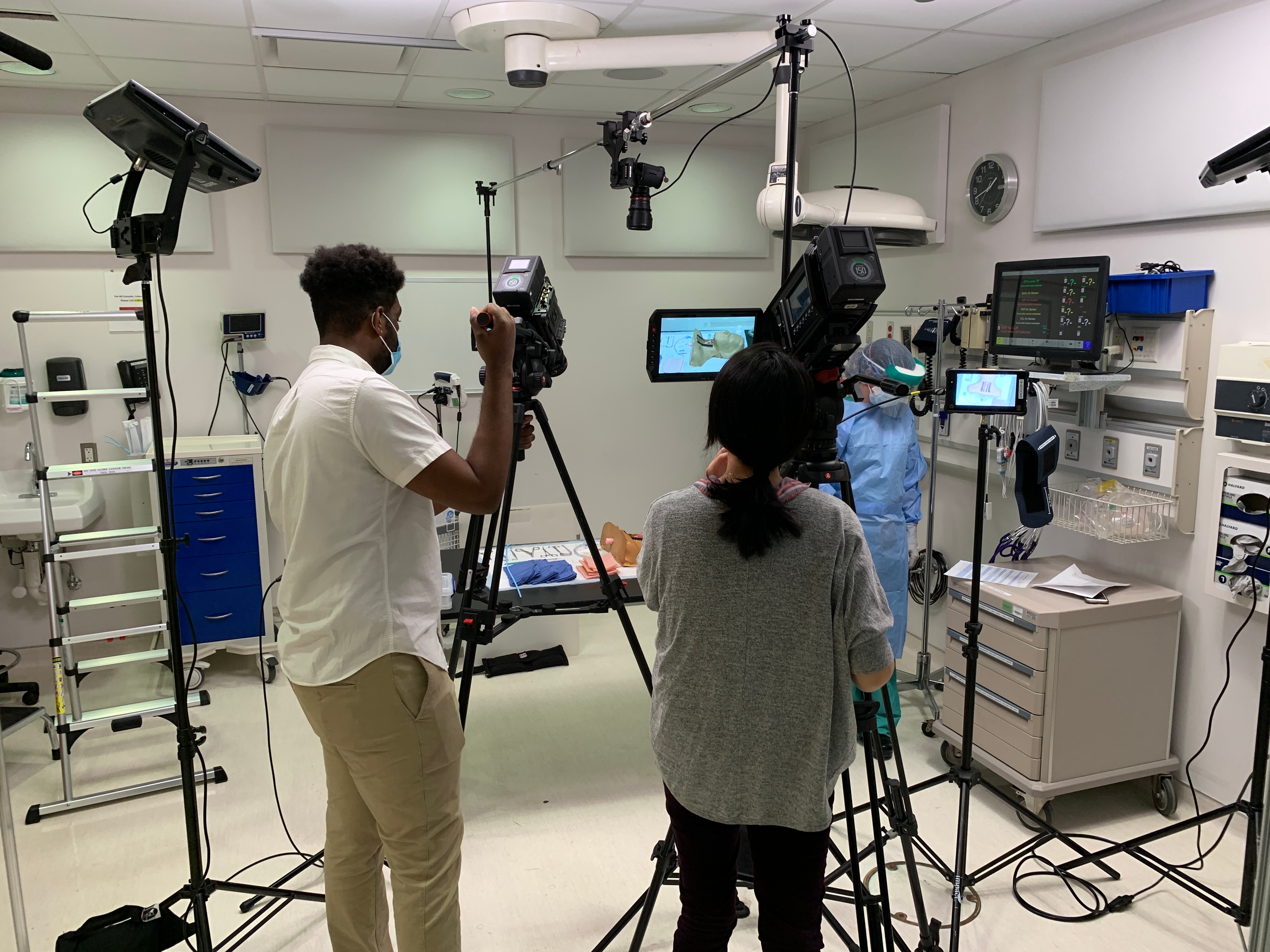 Filming live action simulation