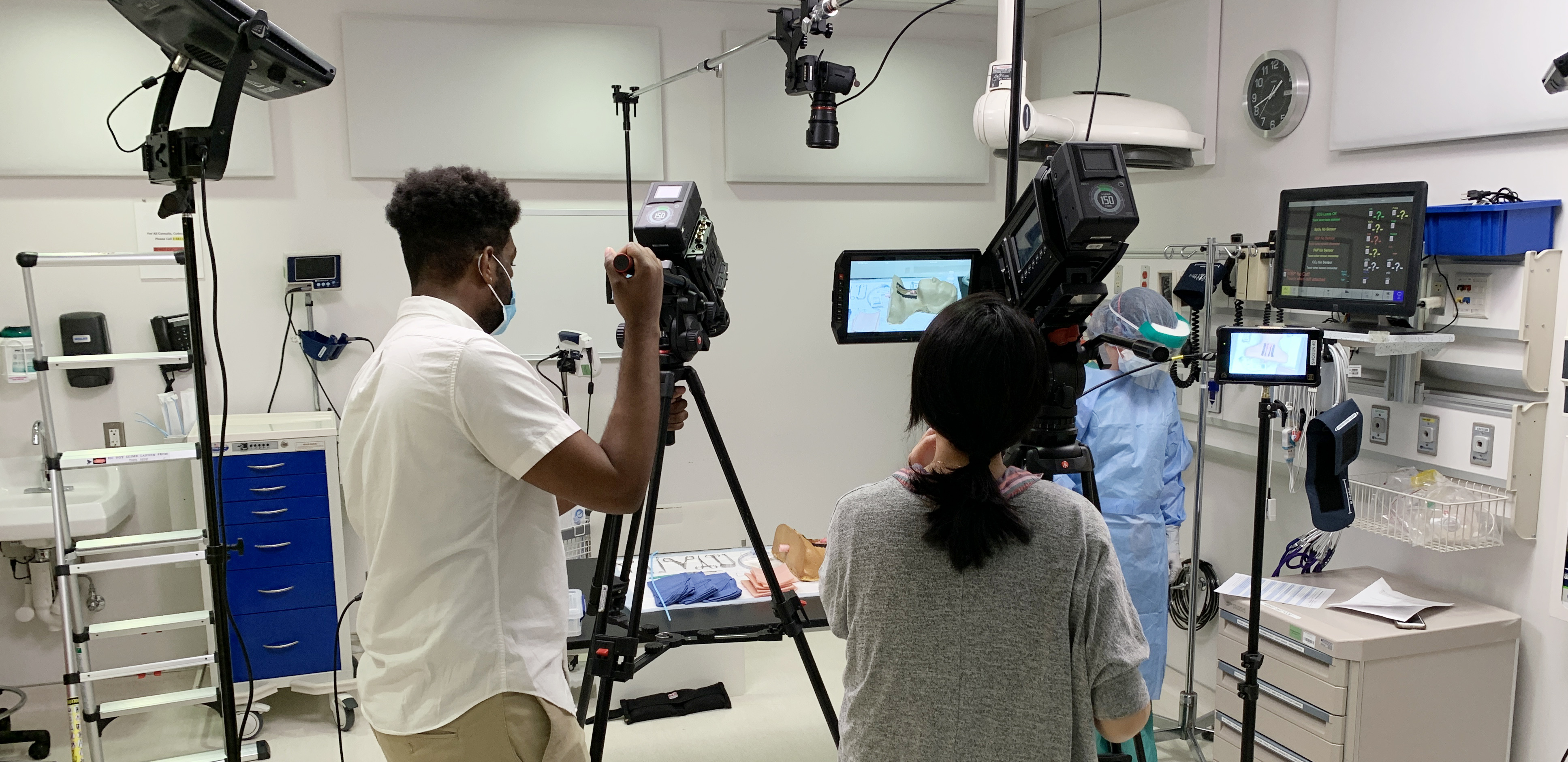 Filming live action simulation