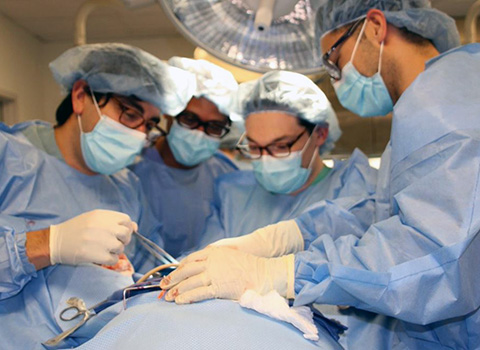 Residents in surgery